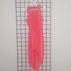 Pink Hi Low Assymetrical dress